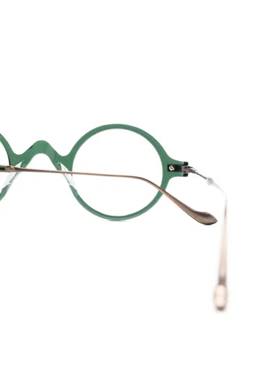 Matsuda Round-frame Glasses In Green