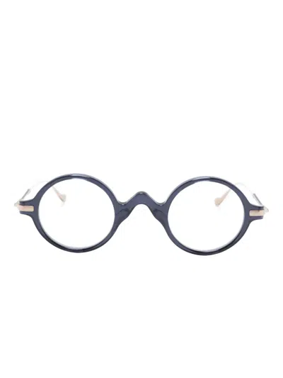 Matsuda Round-frame Glasses In Blue