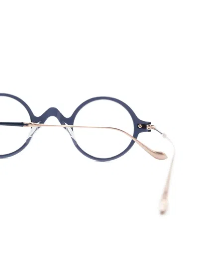 Matsuda Round-frame Glasses In Blue
