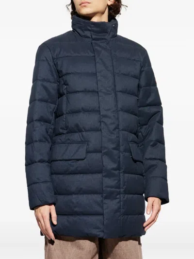 Save The Duck Gordon Coat Navy Blue Melange In Blue