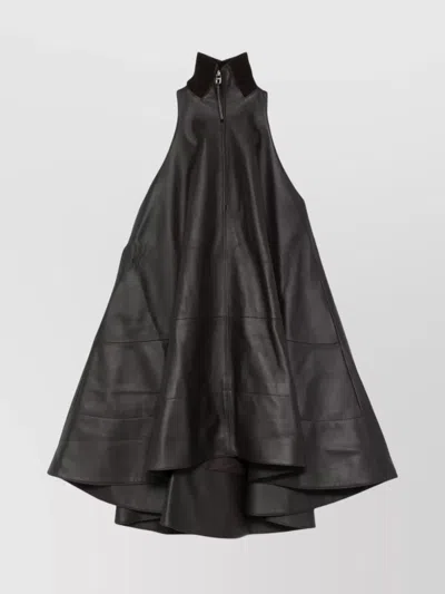 Jacquemus Triangle Cut Sleeveless Dress In Black