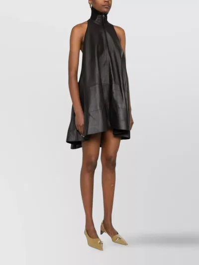 Jacquemus Triangle Cut Sleeveless Dress In Black