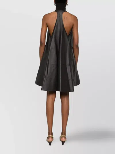 Jacquemus Triangle Cut Sleeveless Dress In Black
