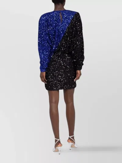 Rotate Birger Christensen Rotate 'billie' Sequined Mini Dress In Blue