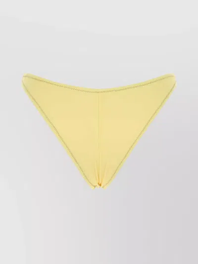 Reina Olga Stretch Nylon Brigitte Bikini Bottom Low-rise In Yellow