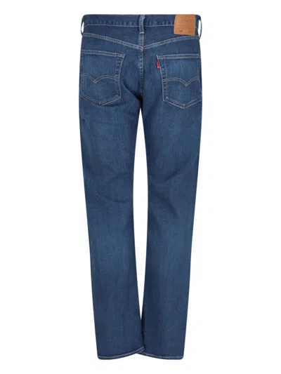 Levi's 501 Straight-leg Jeans In Light-wash Cotton In Blue