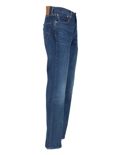 Levi's 501 Straight-leg Jeans In Light-wash Cotton In Blue