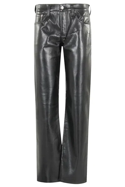 Agolde Low Rise Slim In Black