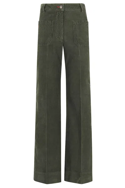 Victoria Beckham Pants Alina In Green