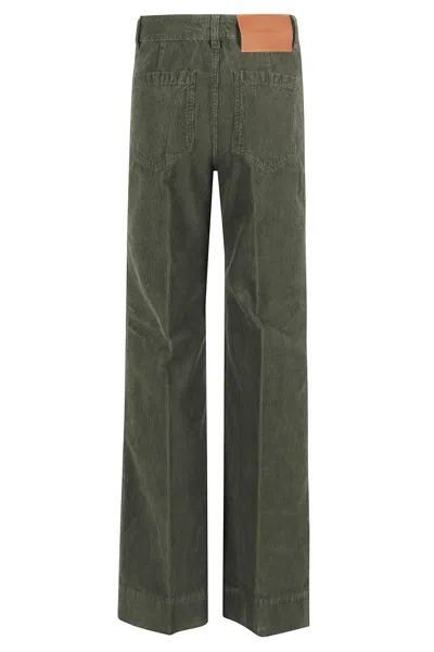 Victoria Beckham Pants Alina In Green