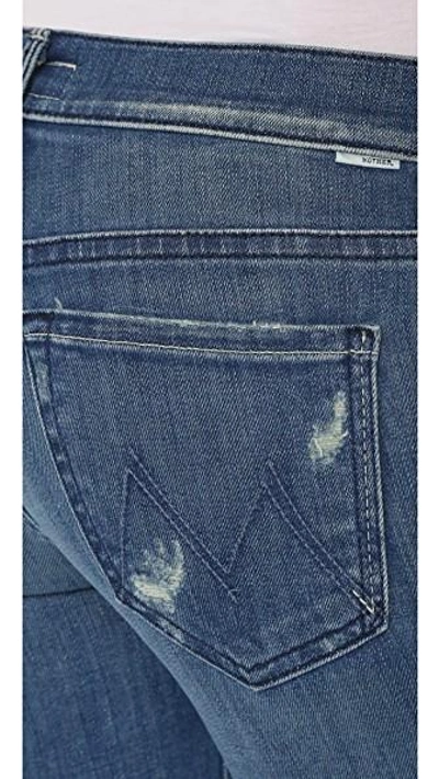 Shop Mother Runaway Skinny Flare Jeans
