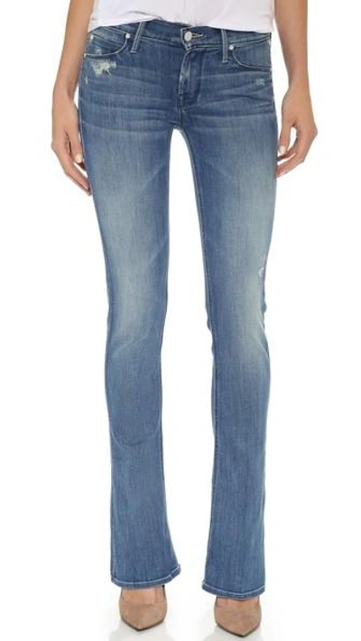 Shop Mother Runaway Skinny Flare Jeans