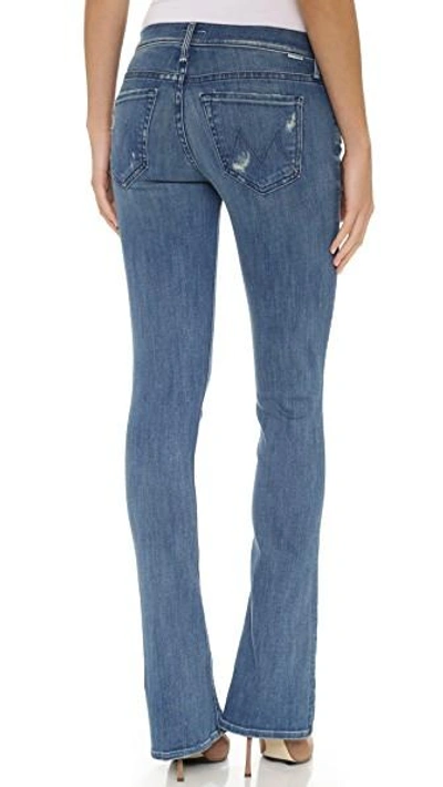 Shop Mother Runaway Skinny Flare Jeans