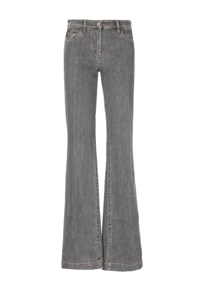 Etro Jeans With Embroidery In Gray