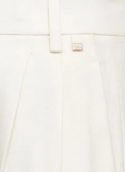 Herno Cargo Trousers In Wool And Viscose Blend In Neutral