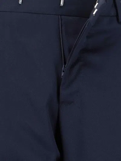Pt Torino Tailored Blue Trousers With Sharp Creases In Blue