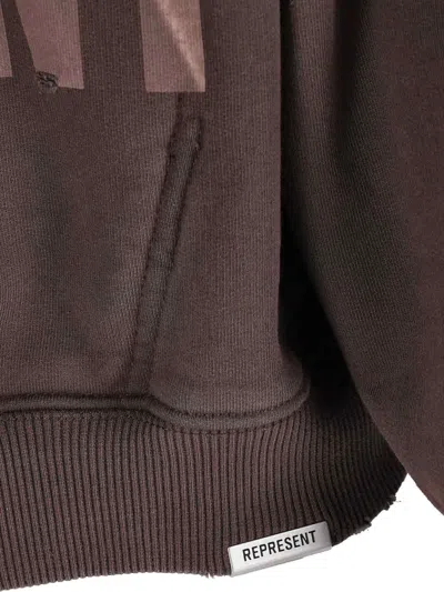 Represent Reversible Living Legacy Tour Sweatshirt In Black In Brown