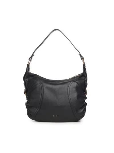 Biasia Ruched-detail Shoulder Bag In Black