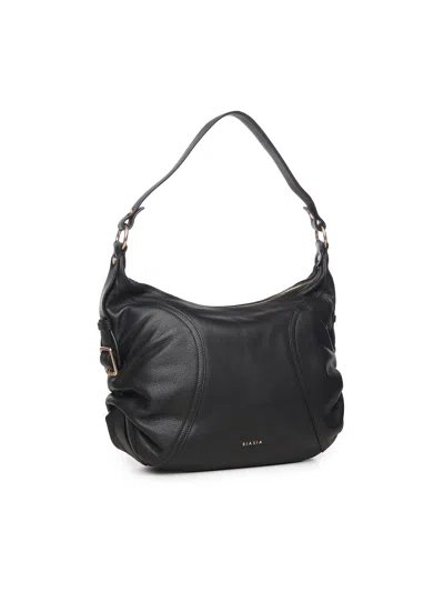 Biasia Ruched-detail Shoulder Bag In Black
