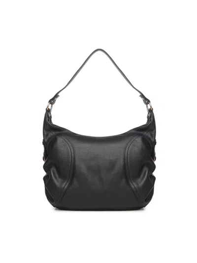Biasia Ruched-detail Shoulder Bag In Black