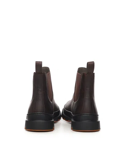 Camper Brutus Ankle Boots In Brown