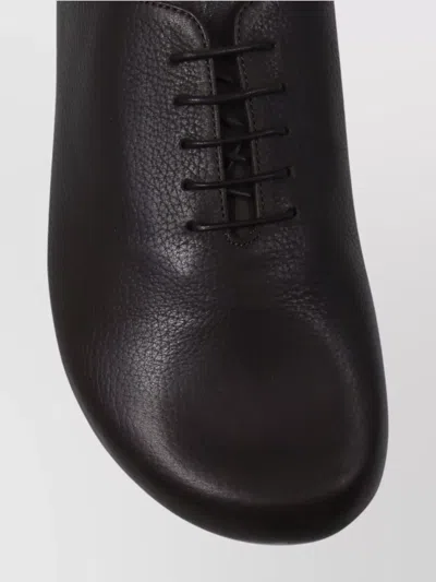 Jacquemus Derby Style Lace-up Slippers In Brown