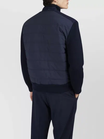 Paul & Shark Full Zip Jacket High Collar In Black