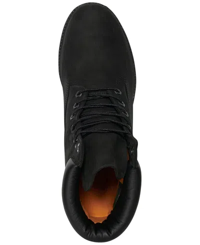 Timberland Men's 6 Inch Premium Waterproof Boots From Finish Line In Black
