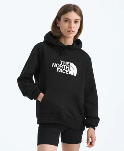 The North Face Logo Printed Drawstring Hoodie In Black