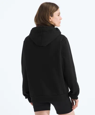 The North Face Logo Printed Drawstring Hoodie In Black