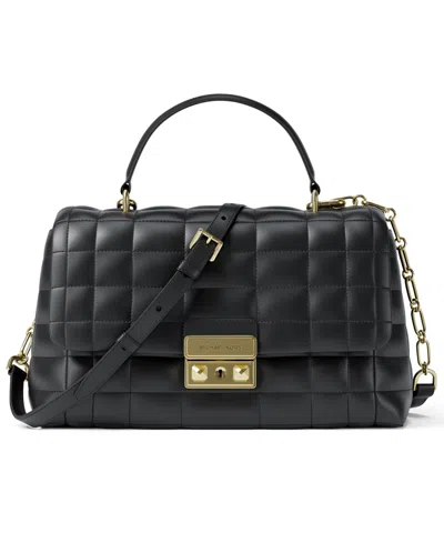 Michael Kors Michael  Tribeca Small Top Handle Satchel Bag In Black