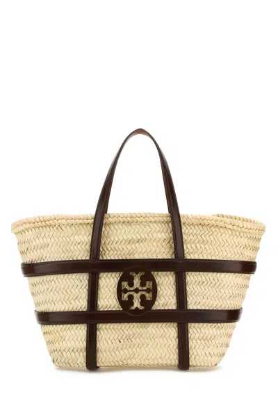 Tory Burch Small Ella Basket Tote Bag In Brown