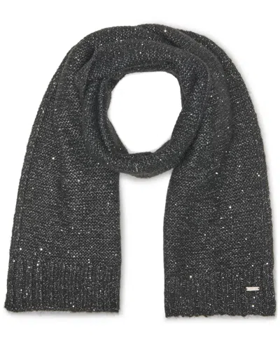 Calvin Klein 2-piece Mini Sequin Hat And Scarf Set In Gray