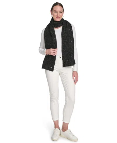 Calvin Klein 2-piece Mini Sequin Hat And Scarf Set In Gray