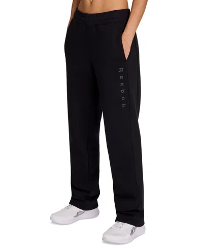 Reebok Women's Straight Leg Sweatpants In Black