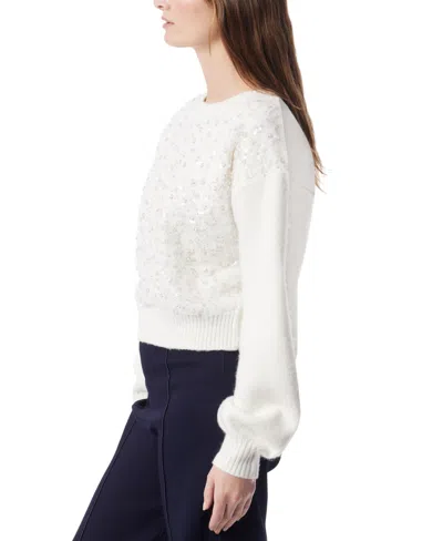 Dee Ocleppo Women's Oriel Embellished Overlay Pullover In White