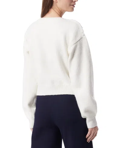 Dee Ocleppo Women's Oriel Embellished Overlay Pullover In White