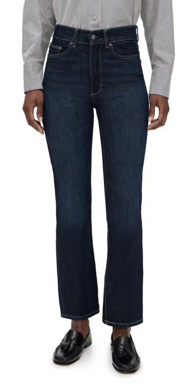 Dl1961 Halle Straight High Rise Instasculpt Jeans Crescent Harbor (dl Ultimate) In Orange