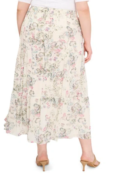 Vince Camuto Breezy Dandelion Tiered Ruffle Skirt In Multi