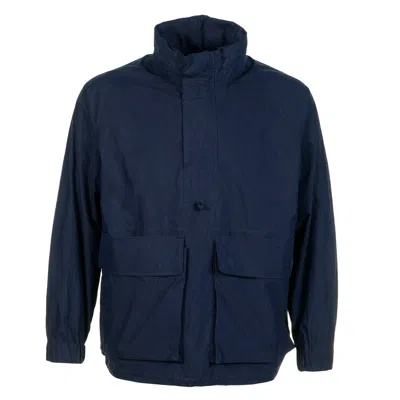 Snow Peak Indigo C/n Parka Anorak Navy In Blue