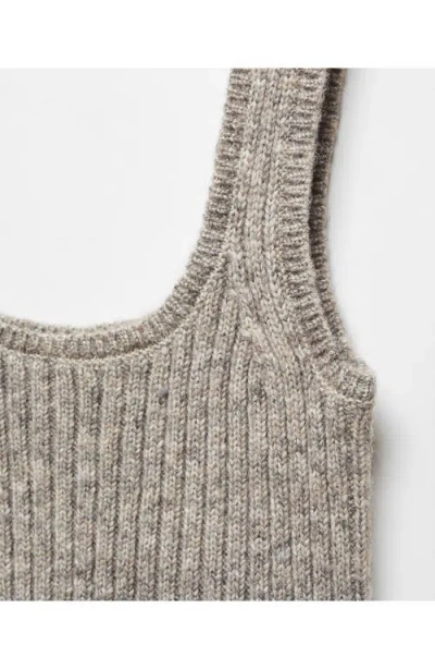 Mango Marions Rib Tank In Brown