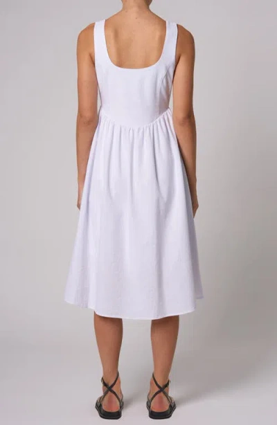 Rolla's Leonie Sleeveless Midi Dress In White