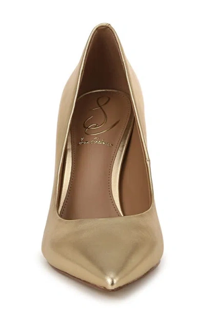 Sam Edelman Hazel Pointed Toe Pump In Gold