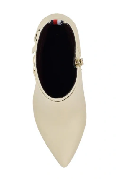 Tommy Hilfiger Twjorine Womens Logo Manmade Ankle Boots In Neutral