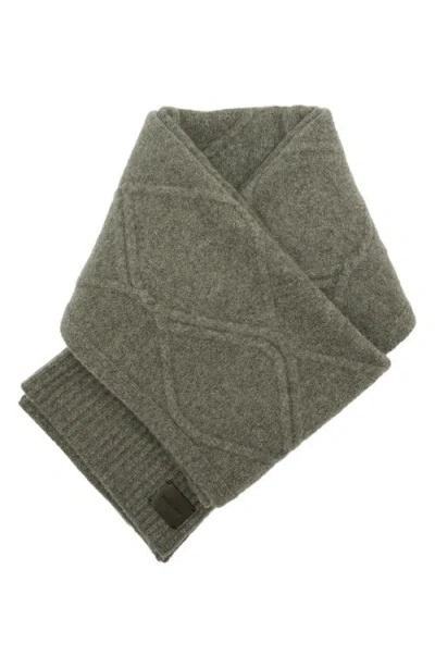 Allsaints Brushed Wool Scarf In Gray