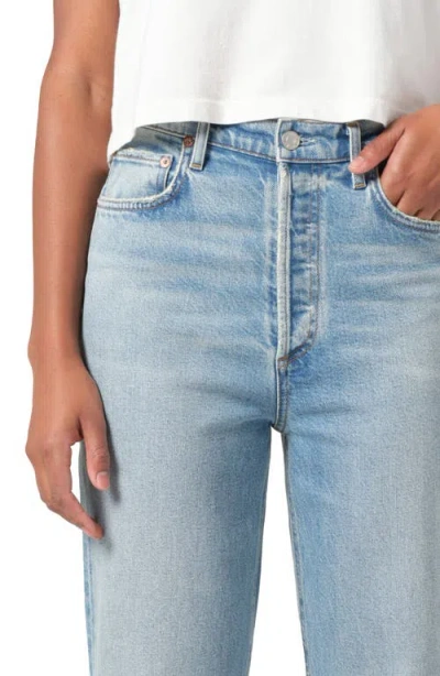 Agolde Pinch Waist Kick Jeans In Blue