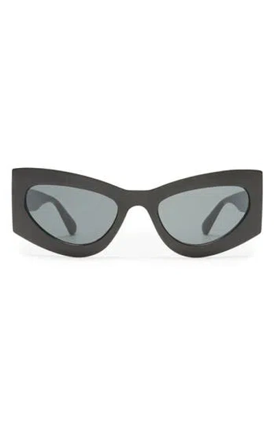 Aire Electra 49mm Small Cat Eye Sunglasses In Green