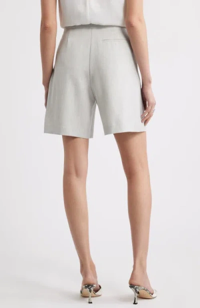 Nordstrom Pleat Front Trouser Shorts In Gray