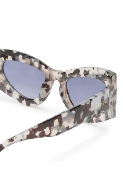 Aire Electra 49mm Small Cat Eye Sunglasses In Gray