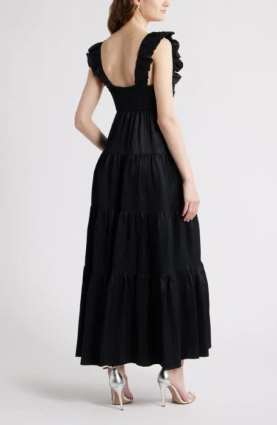 Chelsea28 Ruffle Maxi Dress In Black